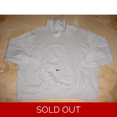 Nike Classic Core Swoosh Fleece Hoodie Gray 3XL